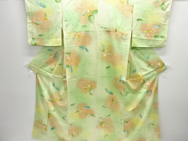 JAPANESE KIMONO / KOMON / FLORAL PLANTS